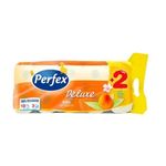 Market/Curatenie si intretinere casa/Produse baie/Hartie igienica - Hartie igienica parfumata, Perfex Dulex, 3 straturi alba, 10 role/set, miros piersica sau musetel - Infinity.ro