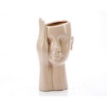 Casa si Gradina - Decoratiuni - Obiecte decorative - Vaze si boluri decorative - Vaza decorativa "Mind" crem - Infinity.ro