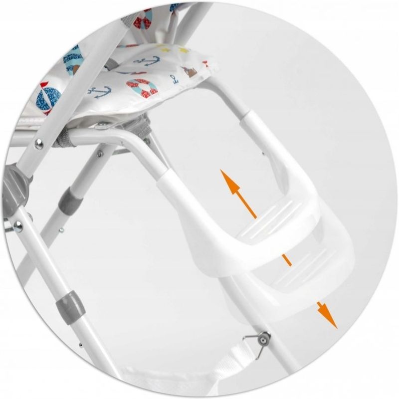 Jucarii, Copii si Bebe - Hrana si alaptare - Scaune de masa bebe - Scaun de masa Ricokids Eldo - Alb - Albastru - Infinity.ro