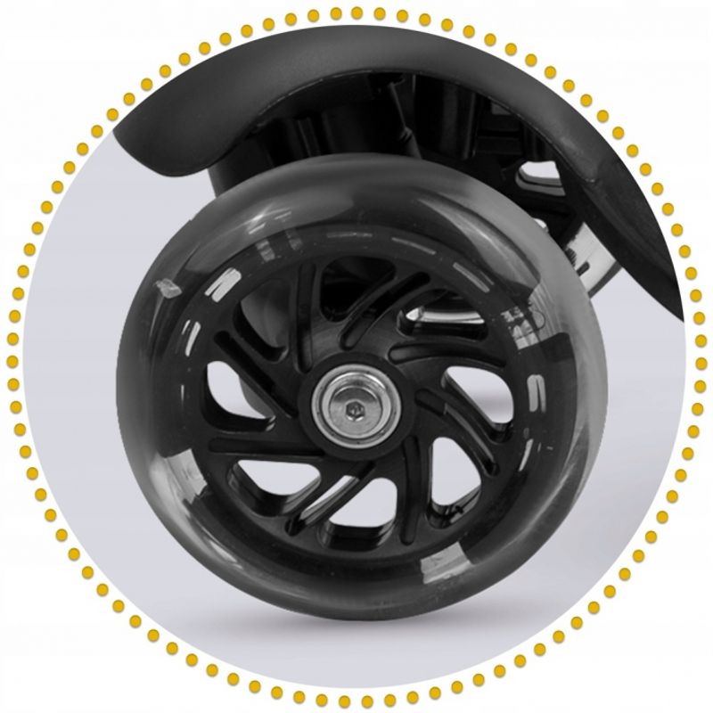 Sport si Outdoor - Role, trotinete si skateboard - Trotinete copii - Trotineta 3 in 1 cu roti cu LED Ricokids Cubi 765500 - Negru - Portocaliu - Infinity.ro