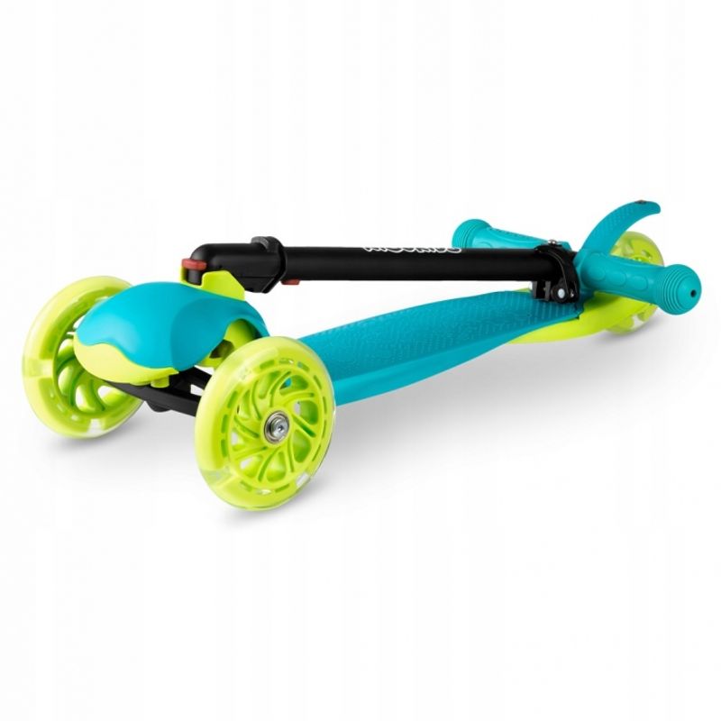 Sport si Outdoor - Role, trotinete si skateboard - Trotinete copii - Trotineta cu roti cu LED Ricokids Loco 765103 - Turcoaz - Infinity.ro