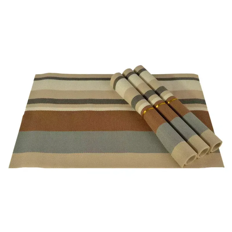 Casa si Gradina - Textile si covoare - Textile bucatarie - Fete de masa - Set de suporturi de masa cu dungi, 4 bucati - Infinity.ro