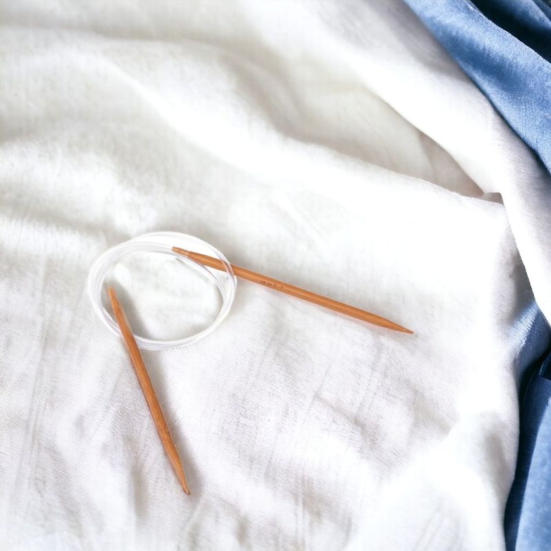 Casa si Gradina - Decoratiuni - DIY - Articole mercerie - Andrele circulare din bambus pentru tricotat Crisalida, marime 5.5 mm - Infinity.ro