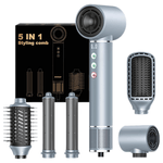 Ingrijire personala si Cosmetice - Aparate & accesorii ingrijire personala - Hair styling - Uscatoare de par - Uscator de Par Profesional 5 in 1, Multifunctional, 320 milioane Ioni Negativi, 1400 W, Efect Coanda,Salon la tine acasa - Infinity.ro