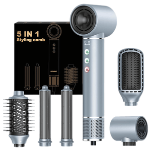 Uscator de Par Profesional 5 in 1, Multifunctional, 320 milioane Ioni Negativi, 1400 W, Efect Coanda,Salon la tine acasa