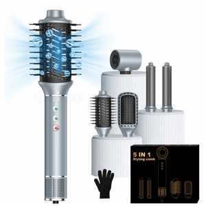 Uscator de Par Profesional 5 in 1, Multifunctional, 320 milioane Ioni Negativi, 1400 W, Efect Coanda,Salon la tine acasa