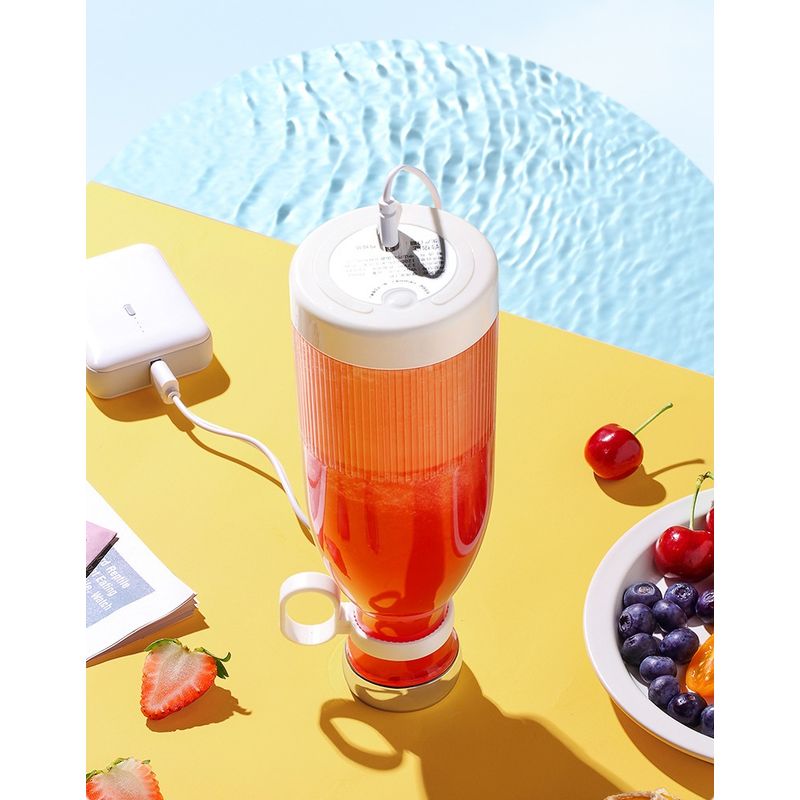 Electronice si Electrocasnice - Electrocasnice bucatarie - Mixere, tocatoare & roboti de bucatarie - Blendere si mini tocatoare - Mini Blender Portabil MRG MA785, Electric, cu Acumulator, 6 Lame 3D, 420 ml - Infinity.ro