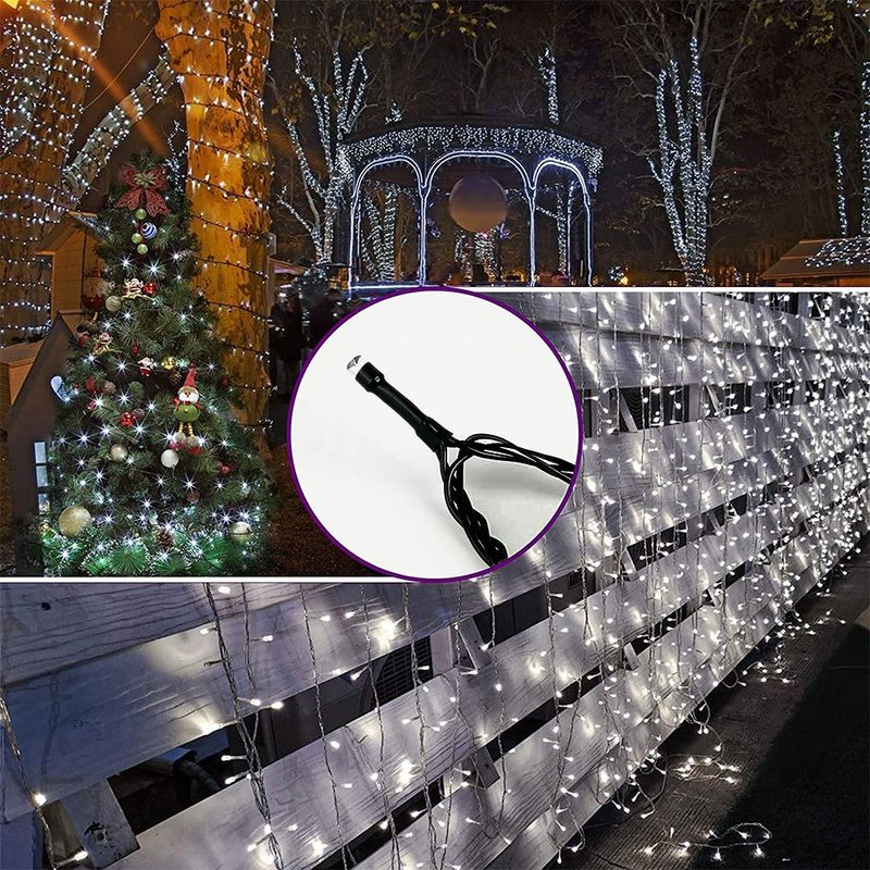 Casa si Gradina - Decoratiuni - Decoratiuni de sezon - Instalatie Craciun Liniara MRG MV8, Alb Rece, 100 Metri, Pentru Exterior - Infinity.ro