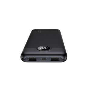 Acumulator extern Veger L10, 10000mAh, Display LED, Fast-Charge, Negru