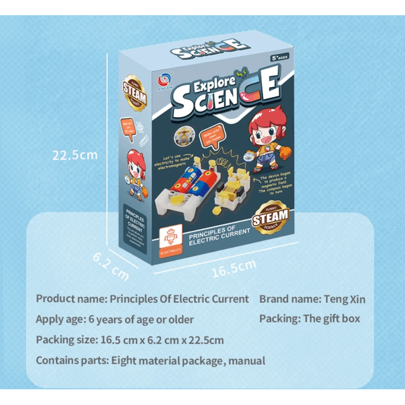 Jucarii, Copii si Bebe - Jucarii si jocuri - Jucarii & jocuri educative - Jocuri si jucarii educative - Motor electric bidirectional STEAM, Kit DIY-do It Yourself - Infinity.ro