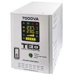 Casa si Gradina - Electrice - Accesorii electrice - Stabilizatoare tensiune si ups - UPS 7000VA/5000W runtime extins utilizeaza patru acumulatori (neinclusi) TED UPS Expert TED001696 - Infinity.ro