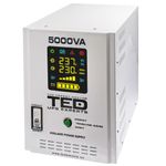 Casa si Gradina - Electrice - Accesorii electrice - Stabilizatoare tensiune si ups - UPS 5000VA/3500W runtime extins utilizeaza doi acumulatori (neinclusi) TED UPS Expert TED001689 - Infinity.ro