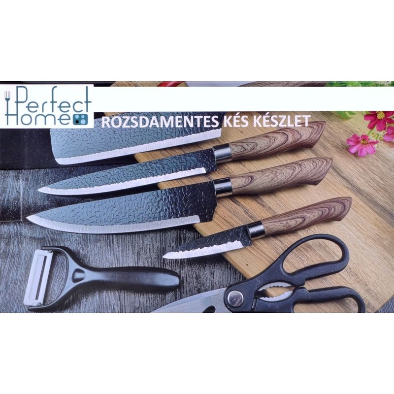 Casa si Gradina - Bucatarie si vesela - Vesela si tacamuri - Cutite si seturi de cutite - Set de cutite, otel inoxidabil, 6 piese - Infinity.ro