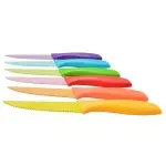 Casa si Gradina - Bucatarie si vesela - Vesela si tacamuri - Cutite si seturi de cutite - Set de cutite pentru friptura, colorat, 6 bucati - Infinity.ro
