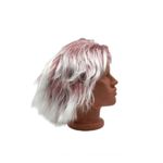 Casa si Gradina - Decoratiuni - Decoratiuni petrecere - Masti si costume carnaval - Peruca Dama pentru Carnaval, Par Scurt, Alb-Rosu - Infinity.ro