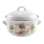 Casa si Gradina - Bucatarie si vesela - Vase pentru gatit - Oale si cratite - Oala emailata Lavanda si capac sticla 2,4L - Infinity.ro
