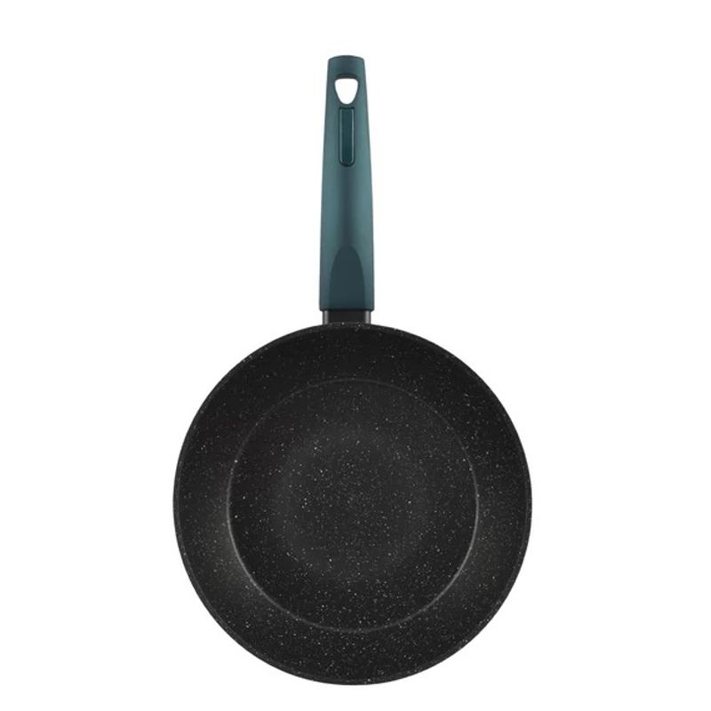Casa si Gradina - Bucatarie si vesela - Vase pentru gatit - Oale si cratite - Wok din Aluminiu cu Strat Antiderapant si Capac de Sticla Sea Line pentru Inductie 28 cm - Infinity.ro