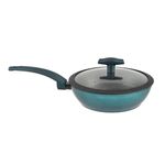 Casa si Gradina - Bucatarie si vesela - Vase pentru gatit - Oale si cratite - Wok din Aluminiu cu Strat Antiderapant si Capac de Sticla Sea Line pentru Inductie 28 cm - Infinity.ro