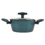 Casa si Gradina - Bucatarie si vesela - Vase pentru gatit - Oale si cratite - Cratita din Aluminiu cu Strat Antiderapant si Capac de Sticla Sea Line  20 cm, 3,2 L - Infinity.ro