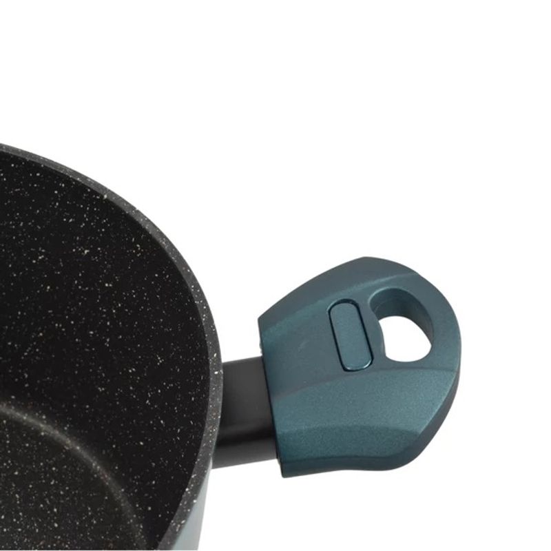 Casa si Gradina - Bucatarie si vesela - Vase pentru gatit - Oale si cratite - Cratita din Aluminiu cu Strat Antiderapant si Capac de Sticla Sea Line  20 cm, 3,2 L - Infinity.ro