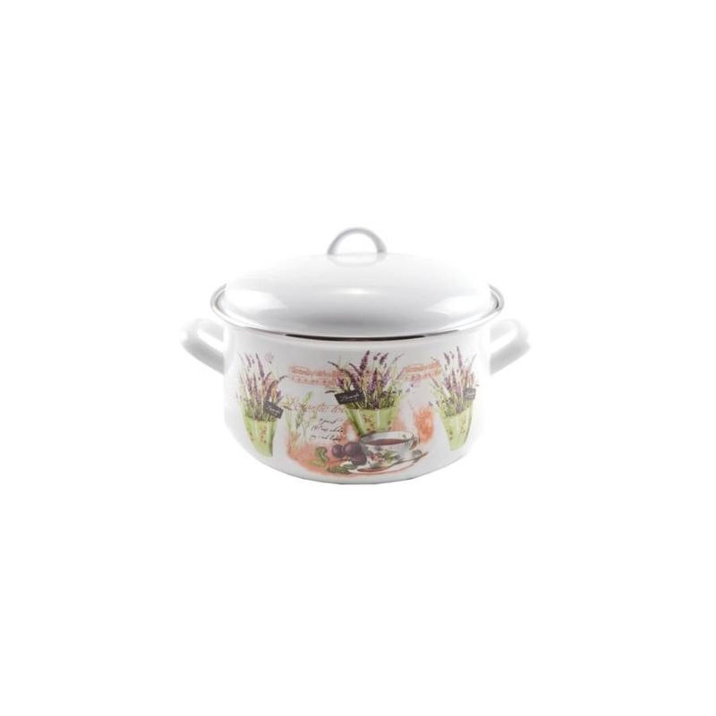 Casa si Gradina - Bucatarie si vesela - Vase pentru gatit - Oale si cratite - Cratita emailata cu capac 24cm  6lit - Infinity.ro