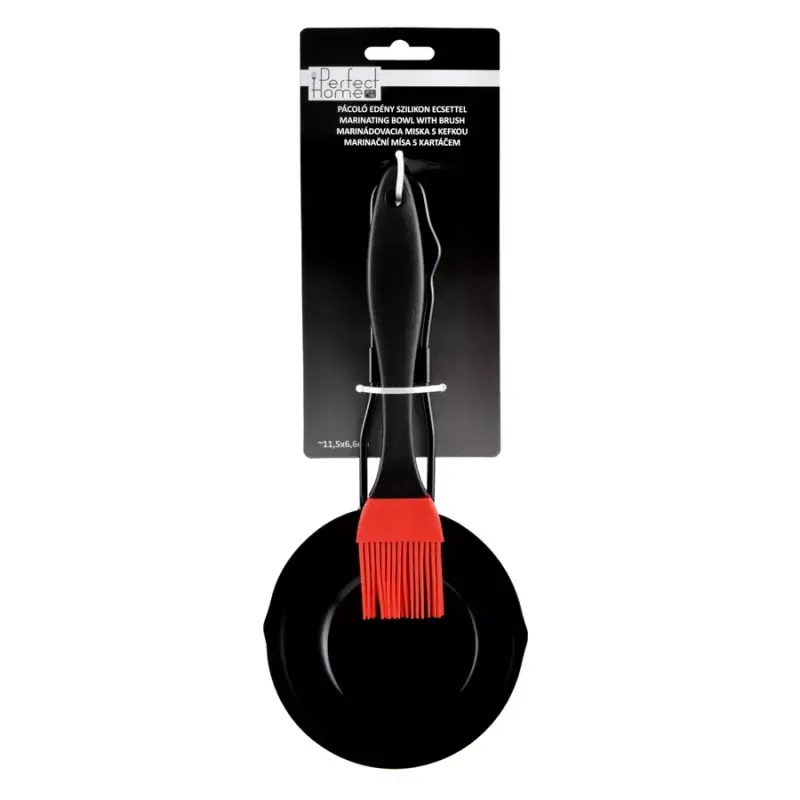 Casa si Gradina - Bucatarie si vesela - Ustensile bucatarie - Pensule, spatule si teluri bucatarie - Vas de marinare cu pensula de silicon - Infinity.ro