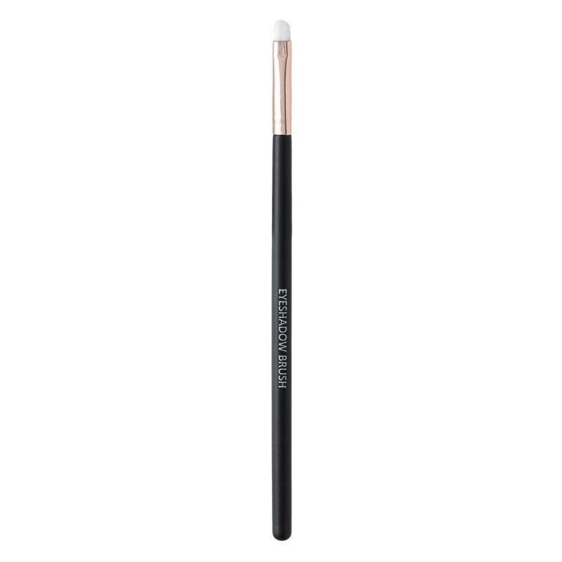 Ingrijire personala si Cosmetice - Machiaj - Aplicatoare si pensule machiaj - Pensula fard de ochi, beaut, eyeshadow brush, varf tip creion, negru roz auriu, 16cm - Infinity.ro