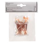 Ingrijire personala si Cosmetice - Machiaj - Aplicatoare si pensule machiaj - Set pensule fard de ochi, 15 bucati, corp roz auriu, cutie acrilica transparenta - Infinity.ro