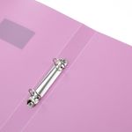 Carti si Birotica - Birotica - Accesorii de birou - Mape si dosare - Biblioraft office a4, 2 inele, lila, 23.5 x 31cm, coperta plastic, margine cu eticheta, 40+ file - Infinity.ro