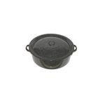 Casa si Gradina - Bucatarie si vesela - Vase pentru gatit - Oale si cratite - Cratita emailata cu capac, neagra 40l - Infinity.ro