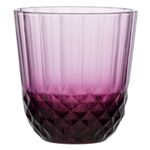 Casa si Gradina - Bucatarie si vesela - Cani si pahare - Pahare - Pahar sticla, iconic, model diamond, culoare mov, capacitate 320ml, set 6 bucati - Infinity.ro