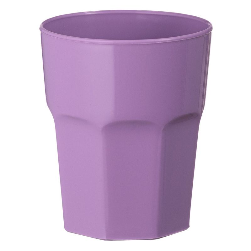 Casa si Gradina - Bucatarie si vesela - Cani si pahare - Pahare - Pahar plastic, model pastel, culoare mov, capacitate 330ml, potrivit pentru masina de spalat vase - Infinity.ro