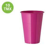 Casa si Gradina - Bucatarie si vesela - Cani si pahare - Pahare - Set pahare plastic, fucsia, capacitate 480ml, 10 bucati - Infinity.ro