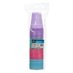 Casa si Gradina - Bucatarie si vesela - Cani si pahare - Pahare - Set pahare plastic, capacitate 300ml, multicolor, 45 bucati - Infinity.ro