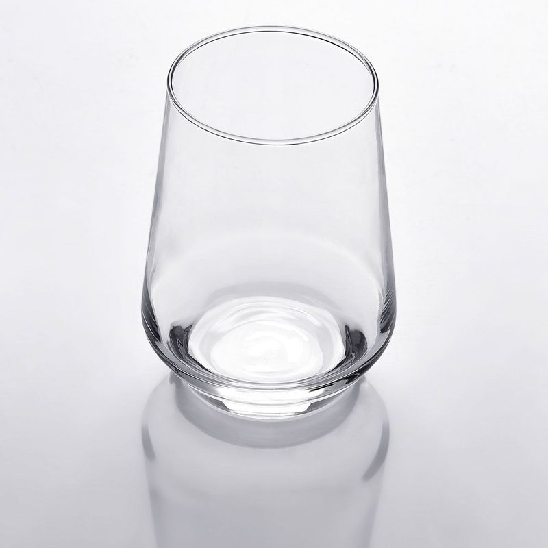 Casa si Gradina - Bucatarie si vesela - Cani si pahare - Pahare - Pahar sticla stylish, capacitate 390ml, transparent - Infinity.ro