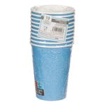 Casa si Gradina - Bucatarie si vesela - Cani si pahare - Pahare - Pahar carton, set 10 bucati, culoare bleu, capacitate 270ml - Infinity.ro