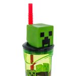 Casa si Gradina - Bucatarie si vesela - Cani si pahare - Pahare - Pahar plastic, minecraft, 3d, transparent verde, capacitate 0.36 l, baieti - Infinity.ro