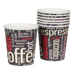 Casa si Gradina - Bucatarie si vesela - Cani si pahare - Pahare - Pahar carton espresso, set 16 bucati, capacitate 160ml, multicolor - Infinity.ro