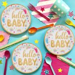Casa si Gradina - Decoratiuni - Decoratiuni petrecere - Vesela pentru petrecere - Farfurii carton baby shower, multicolor, set 6 bucati, 23cm - Infinity.ro