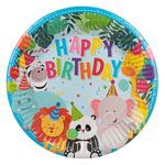 Casa si Gradina - Decoratiuni - Decoratiuni petrecere - Vesela pentru petrecere - Set farfurii carton animale, 23cm, multicolor, 6 bucati - Infinity.ro
