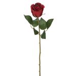 Casa si Gradina - Decoratiuni - Obiecte decorative - Plante artificiale - Floare artificiala, trandafir, tulpina scurta, culoare rosu, inaltime 30 cm, material plastic - Infinity.ro