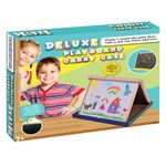 Jucarii, Copii si Bebe - Jucarii si jocuri - Jucarii & jocuri educative - Jucarii interactive - Tabla dubla pliabila, multicolor, dimensiuni 40x 40 cm, cadrul din lemn - Infinity.ro