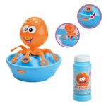Jucarii, Copii si Bebe - Jucarii si jocuri - Jucarii & jocuri educative - Jucarii interactive - Aparat baloane de sapun, model caracatita, capacitate 118 ml, culoare portocaliu si turcoaz - Infinity.ro