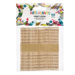 Jucarii, Copii si Bebe - Jucarii si jocuri - Jucarii & jocuri educative - Jucarii interactive - Bat creativ, model inter conectabil, din lemn, culoare naturala, set 50 bucati, dimensiuni 11 x 1cm - Infinity.ro