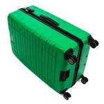 Sport si Outdoor - Articole de voiaj - Trolere - Troler Ella Icon Leaf cu 4 roti duble, ABS, 77x50x30 cm, Verde - Infinity.ro