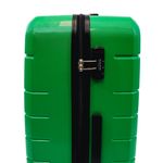 Sport si Outdoor - Articole de voiaj - Trolere - Troler Ella Icon Leaf cu 4 roti duble, ABS, 77x50x30 cm, Verde - Infinity.ro