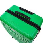 Sport si Outdoor - Articole de voiaj - Trolere - Troler Ella Icon Leaf cu 4 roti duble, ABS, 77x50x30 cm, Verde - Infinity.ro