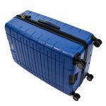 Sport si Outdoor - Articole de voiaj - Trolere - Troler Ella Icon Leaf cu 4 roti duble, ABS, 77x50x30 cm, Albastru - Infinity.ro