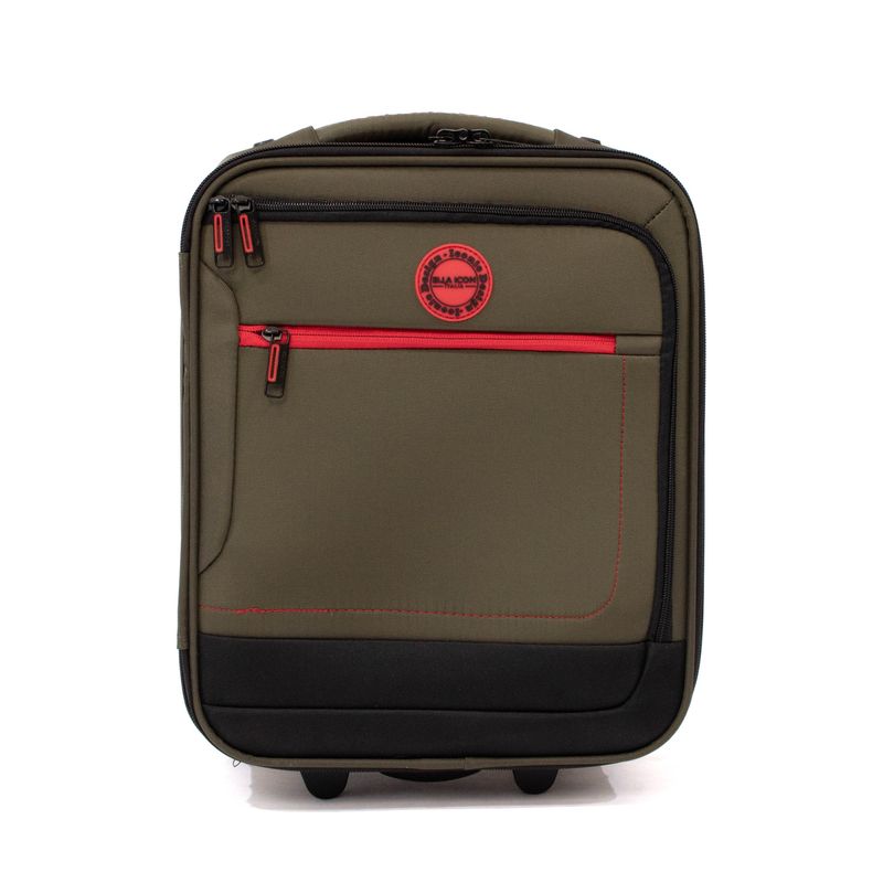 Sport si Outdoor - Articole de voiaj - Trolere - Troler Ella Icon Shadow cu 2 roti, Textil, 40x30x20 cm, Kaki - Infinity.ro