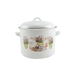 Casa si Gradina - Bucatarie si vesela - Vase pentru gatit - Oale si cratite - Oala emailata cu capac 24cm - 8,6l - Infinity.ro